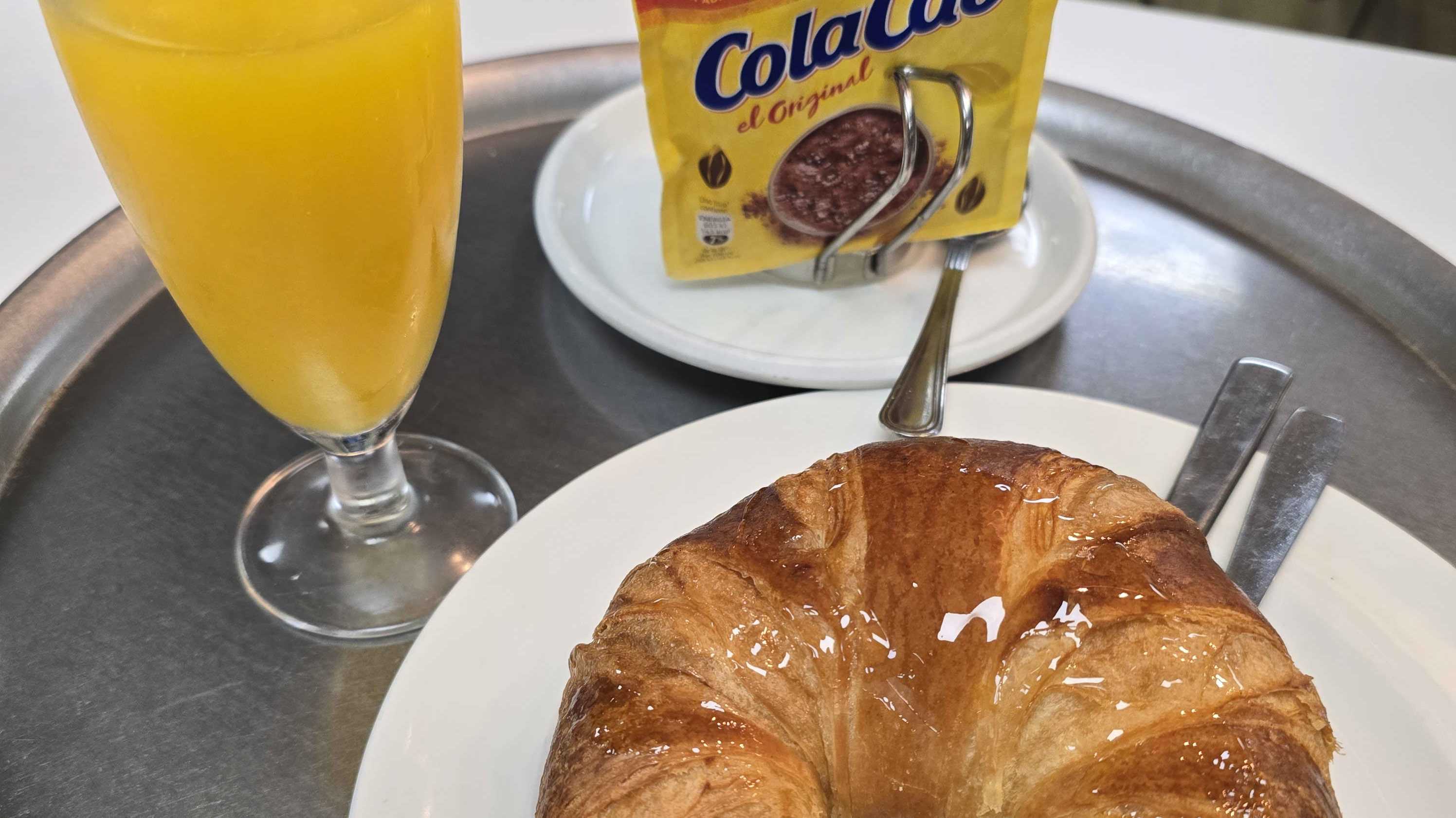 Carta de menú desayuno